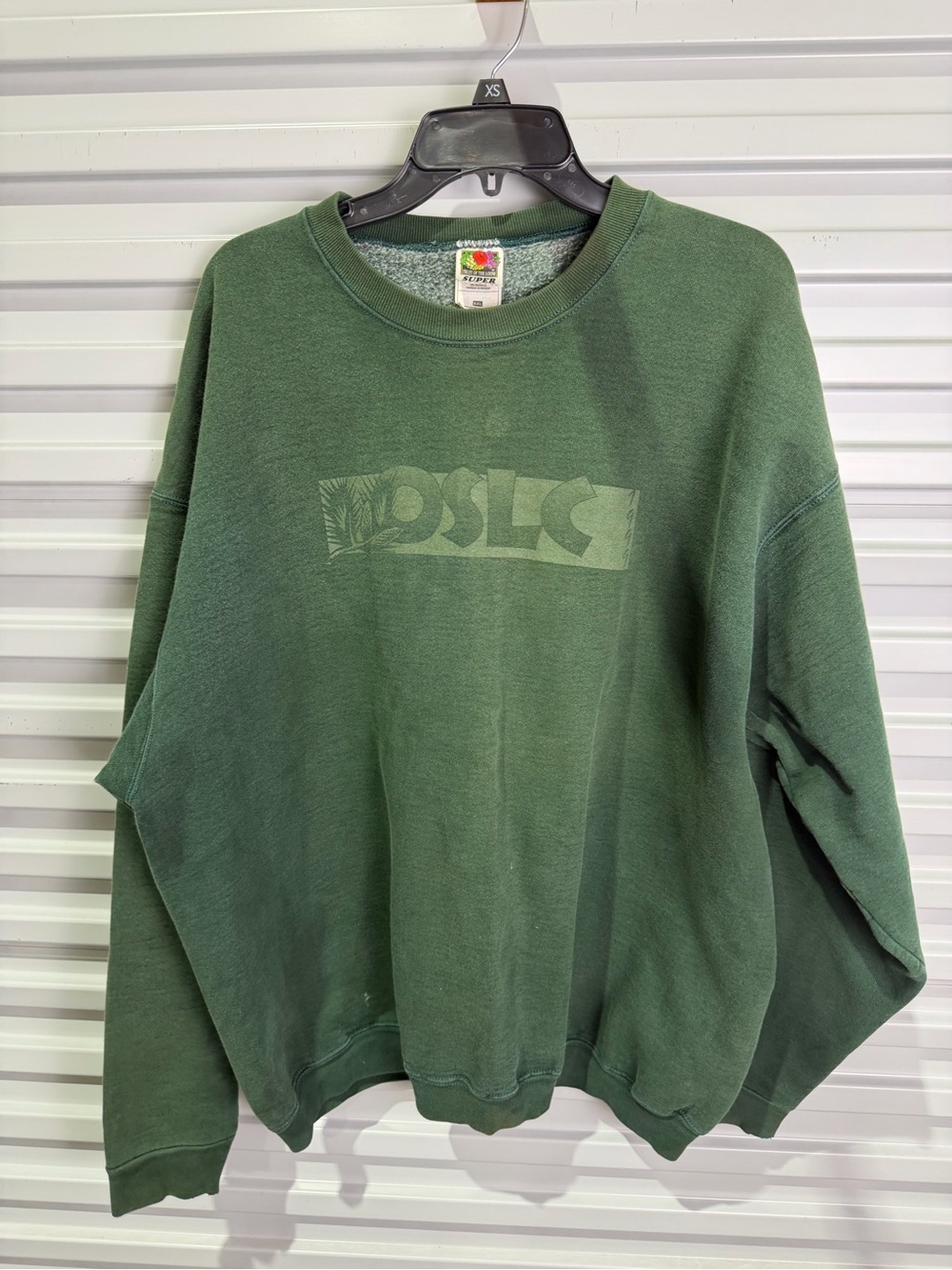 1990’s Fruit of the Loom Dark Green Crewneck Sweatshirt XXL